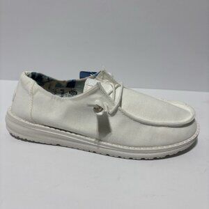 Hey Dude Women’s Wendy Slip-On Shoes Silk White, Size 8 M